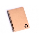Libreta ecológica con logo de recicla en pasta