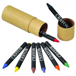 Set de estuche con 8 crayones de colores