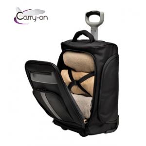 Maleta de viaje Carry de estilo ejecutivo con trolley promocionales |  TX-015 | PromocionalesDelCentro.mx