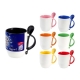 Taza para sublimar con cuchara Maggie 12 Oz bicolor