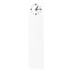 Reloj de pared rectangular metálico