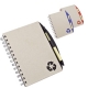 Libreta de Papel Reciclable Forest con bolígrafo a juego