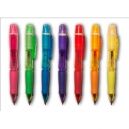 BOLIGRAFO 4 EN UNO TINTA ROJA Y NEGRA LAPICERO Y MARCATEXTOS PLUMA PROMOCIONAL