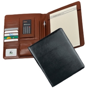 CARPETA CON CALCULADORA DE CURPIEL Y PORTA BLOCK PROMOCIONAL