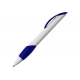 Bolígrafo o pluma de plástico blanco Omega con grip y clip de color