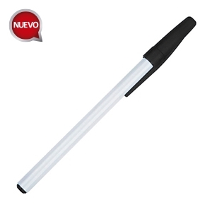 BOLIGRAFO DE PLASTICO CON TAPON PLUMA PROMOCIONAL