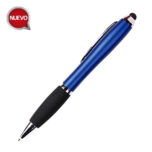 BOLIGRAFO METALICO CON GRIP Y TOUCH PLUMA PROMOCIONAL
