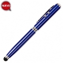 BOLIGRAFO METALICO CON TOUCH LAMPARA Y ESTUCHE PLUMA PROMOCIONAL