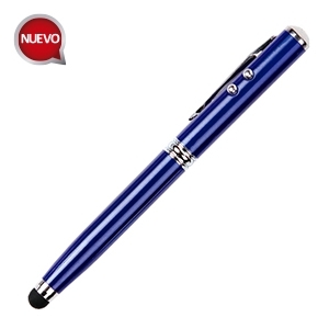 BOLIGRAFO METALICO CON TOUCH LAMPARA Y ESTUCHE PLUMA PROMOCIONAL