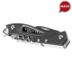Navaja de acero inoxidable con 10 funciones y estuche