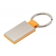 LLAVERO RECTANGULAR CON METAL TELA PROMOCIONAL