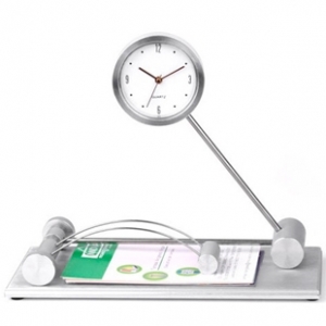 JUEGO DE ESCRITORIO CON RELOJ Y TARJETERO PROMOCIONAL