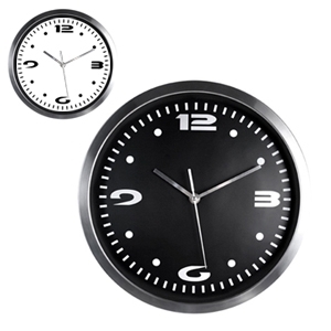 RELOJ DE PARED 30 CM ARILLO METALICO PROMOCIONAL