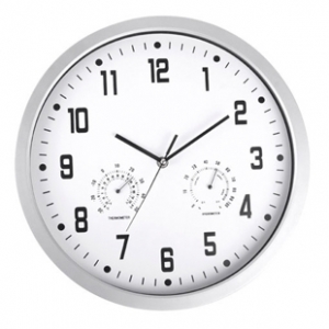 RELOJ DE PARED CON TERMOMETRO E HIDROMETRO PROMOCIONAL