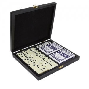 Set de juegos de mesa con domino,2 barajas y 5 dados ARUA