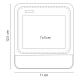 Set de 4 porta vasos de curpiel PREMIUM con base