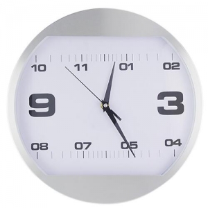 Reloj de pared con borde de aluminio OSSIAN