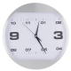 Reloj de pared con borde de aluminio OSSIAN