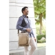 Mochila tipo portafolio de poliéster beige REUS