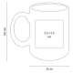 Taza clásica FRISIA de cerámica 325ml