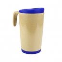 Taza de fibra de arroz AMIA con tapa y base se silicón 473ml