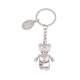Llavero en forma de Osito Teddy con placa para grabado