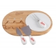 Set Cheese Venecia con tabla y plato de cerámica