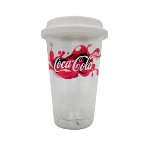 Vaso de vidrio para sublimar doble capa y tapa Irlanda