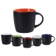 Taza cerámica negra con interior de color LUCIANA