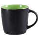 Taza cerámica negra con interior de color LUCIANA