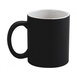 Taza de cerámica Alaska Negro con acabado mate