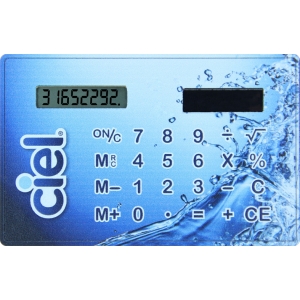 Calculadora Flat solo 3 mm de espesor y batería solar