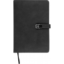 Libreta Secret de estilo ejecutivo con pastas satinadas y broche metálico