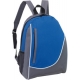 Mochila poliéster bicolor con vivos en color blanco