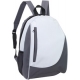 Mochila poliéster bicolor con vivos en color blanco