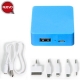 Power bank o banco de poder cuadrado de 2400 mAh