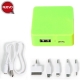 Power bank o banco de poder cuadrado de 2400 mAh