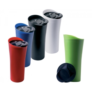 Vaso térmico Voyager de tapa deslizable y acabado mate