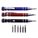 Desarmador tipo pluma con 8 puntas Barrel
