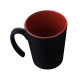 Taza cónica de cerámica Malbec con  asa volada 12 Oz