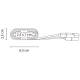 Cable de datos o carga micro USB para celular o Smartphone con estuche y tapas