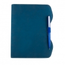 Libreta de diseño carpeta de curpiel TREBBIA con bolígrafo