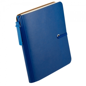 Libreta con sobre interno, bolígrafo TOBA y pastas de cartón