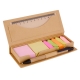 Set porta notas adhesivas tipo caja de cartón INZIA