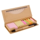 Set porta notas adhesivas tipo caja de cartón INZIA