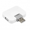 Hub o concentrador de 4 puertos USB blanco LACERTA