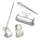Set de escritorio elegante LENAR de 4 accesorios metálicos