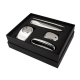 Set de escritorio elegante LENAR de 4 accesorios metálicos
