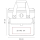 Hielera de interior impermeable con agarradera y asas KIEL