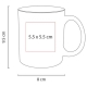 Taza de cerámica KABBI terminado en colores neón 325ml